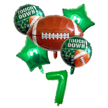 American Football Rugby Theme Sports Carnival Aluminum Film Balloon