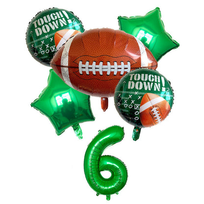 American Football Rugby Theme Sports Carnival Aluminum Film Balloon
